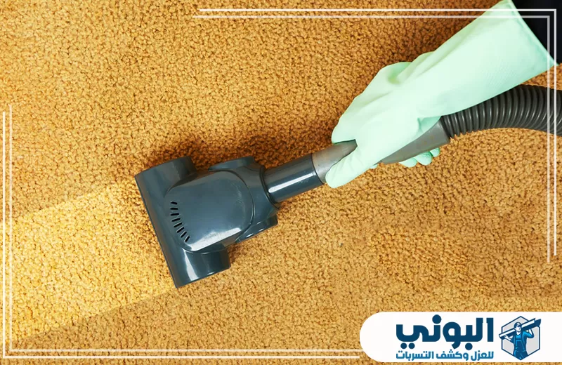 سجاد تخضع للتنظيف ضمن خدمة تنظيف سجاد بالقصيم