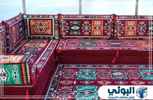 شركة تنظيف مجالس بالقصيم 0500805875 شركة البوني مجلس زاوي فاخر مع معالجة متكاملة للكنب والسجاد لإظهار جودة النظافة بشكل واضح.